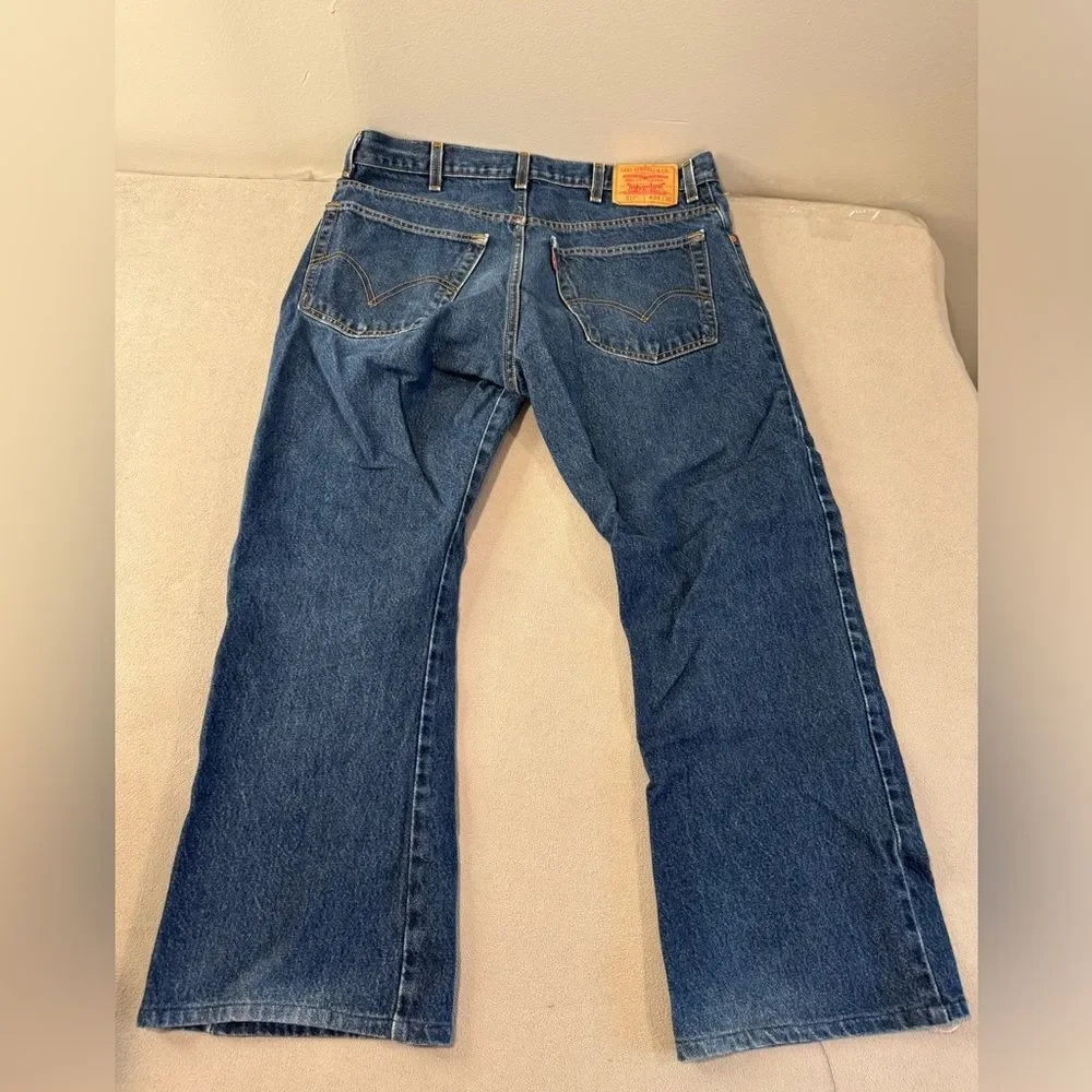 Levi's 517 Jeans Mens Size 38x27 Black Denim Classic Casual 90s Style Bootcut